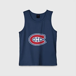 Майка детская хлопок Montreal Canadiens, цвет: тёмно-синий
