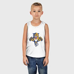 Майка детская хлопок Florida Panthers, цвет: белый — фото 2