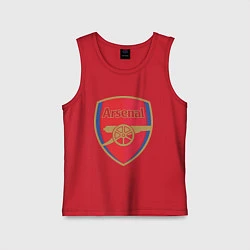 Майка детская хлопок Arsenal FC, цвет: красный