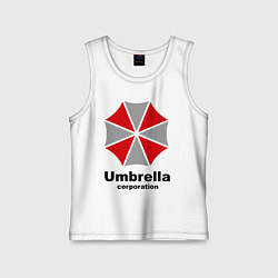 Майка детская хлопок Umbrella corporation, цвет: белый