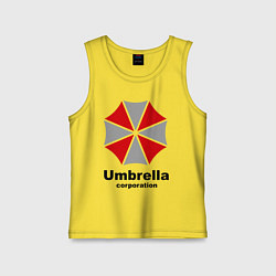Майка детская хлопок Umbrella corporation, цвет: желтый