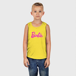 Майка детская хлопок Барби 3, цвет: желтый — фото 2