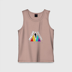 Майка детская хлопок Imagine Dragons: Evolve, цвет: пыльно-розовый