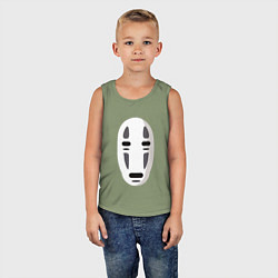 Майка детская хлопок Безликий Бог Каонаси, цвет: авокадо — фото 2