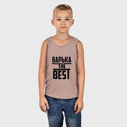 Майка детская хлопок Варька the best, цвет: пыльно-розовый — фото 2