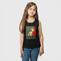 Майка детская хлопок Rock Pony, цвет: черный — фото 2