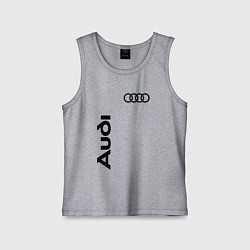 Майка детская хлопок Audi Style, цвет: меланж