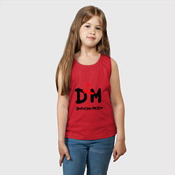 Майка детская хлопок Depeche Mode Rose, цвет: красный — фото 2