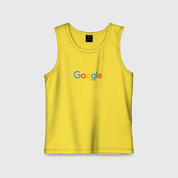 Майка детская хлопок Google, цвет: желтый