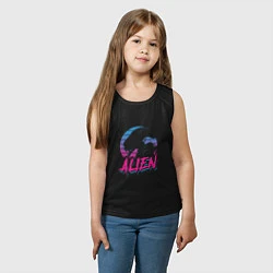 Майка детская хлопок Alien: Retro Style, цвет: черный — фото 2