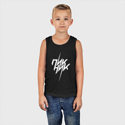 Майка детская хлопок Пикник, цвет: черный — фото 2