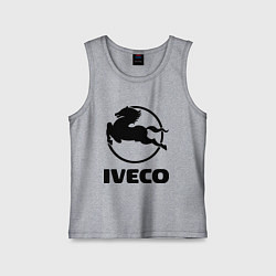 Майка детская хлопок Iveco, цвет: меланж