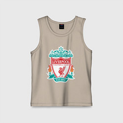 Майка детская хлопок Liverpool FC, цвет: миндальный