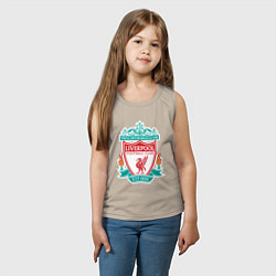 Майка детская хлопок Liverpool FC, цвет: миндальный — фото 2