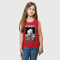 Майка детская хлопок Убийца гоблинов 9, цвет: красный — фото 2