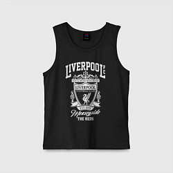 Майка детская хлопок Liverpool: Est 1892, цвет: черный