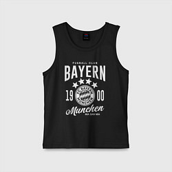 Майка детская хлопок Bayern Munchen 1900, цвет: черный