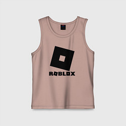 Майка детская хлопок ROBLOX, цвет: пыльно-розовый