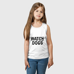 Майка детская хлопок Watch Dogs, цвет: белый — фото 2