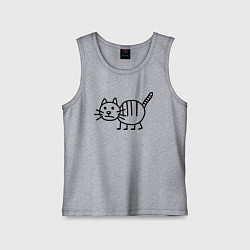 Детская майка Рисунок кота