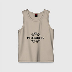 Майка детская хлопок Made in Petersburg, цвет: миндальный
