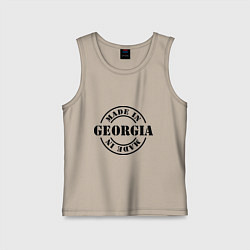 Майка детская хлопок Made in Georgia (сделано в Грузии), цвет: миндальный