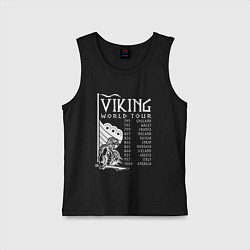 Детская майка Viking world tour