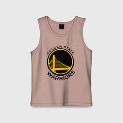 Майка детская хлопок GOLDEN STATE WARRIORS, цвет: пыльно-розовый