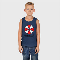 Майка детская хлопок UMBRELLA CORP, цвет: тёмно-синий — фото 2