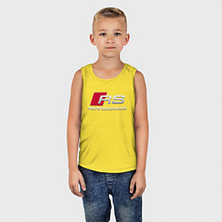 Майка детская хлопок AUDI RS, цвет: желтый — фото 2