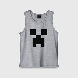Майка детская хлопок Minecraft, цвет: меланж