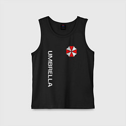 Майка детская хлопок UMBRELLA CORP, цвет: черный