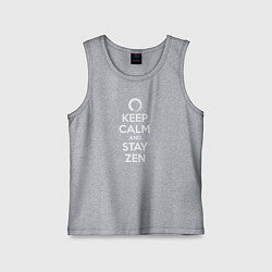 Детская майка Keep calm & stay Zen