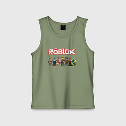 Майка детская хлопок ROBLOX, цвет: авокадо