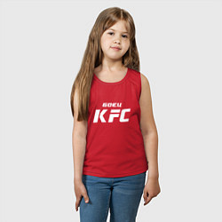 Майка детская хлопок Боец KFC, цвет: красный — фото 2