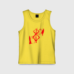 Майка детская хлопок BERSERK, цвет: желтый