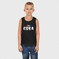 Майка детская хлопок PFC CSKA, цвет: черный — фото 2