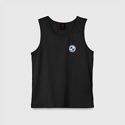 Майка детская хлопок BMW LOGO 2020, цвет: черный