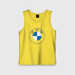 Майка детская хлопок BMW LOGO 2020, цвет: желтый