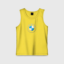 Майка детская хлопок BMW LOGO 2020, цвет: желтый