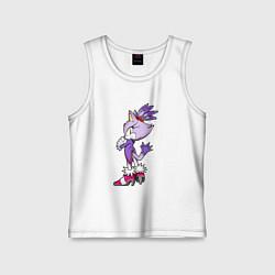 Майка детская хлопок SONIC Кошка Блейз, цвет: белый