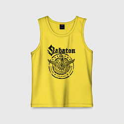 Майка детская хлопок Sabaton, цвет: желтый