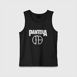Майка детская хлопок Pantera, цвет: черный