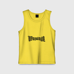 Детская майка Амбиграмма Иллюминати