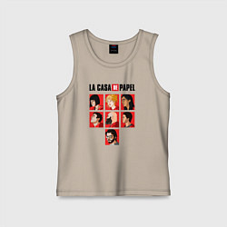 Майка детская хлопок БУМАЖНЫЙ ДОМ, цвет: миндальный