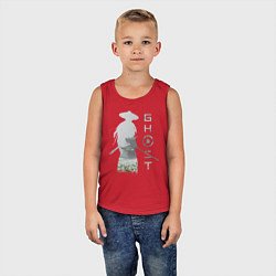 Майка детская хлопок TRDGhoTsuhim, цвет: красный — фото 2