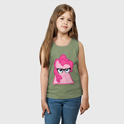 Майка детская хлопок Pinky Pie hipster, цвет: авокадо — фото 2