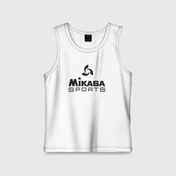 Майка детская хлопок MIKASA SPORTS, цвет: белый