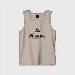 Майка детская хлопок MIKASA SPORTS, цвет: миндальный