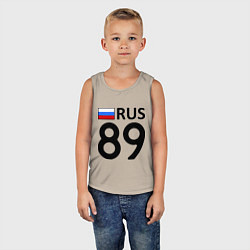 Майка детская хлопок RUS 89, цвет: миндальный — фото 2